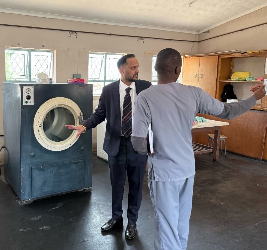 Mr. Deepak Poddar speaking during the visit