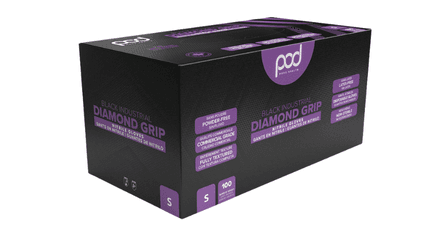 POD Black Industrial Heavy Duty Nitrile Gloves